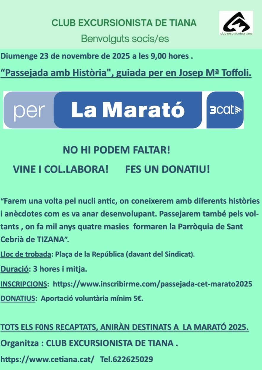 Club Excursionista de Tiana Marató