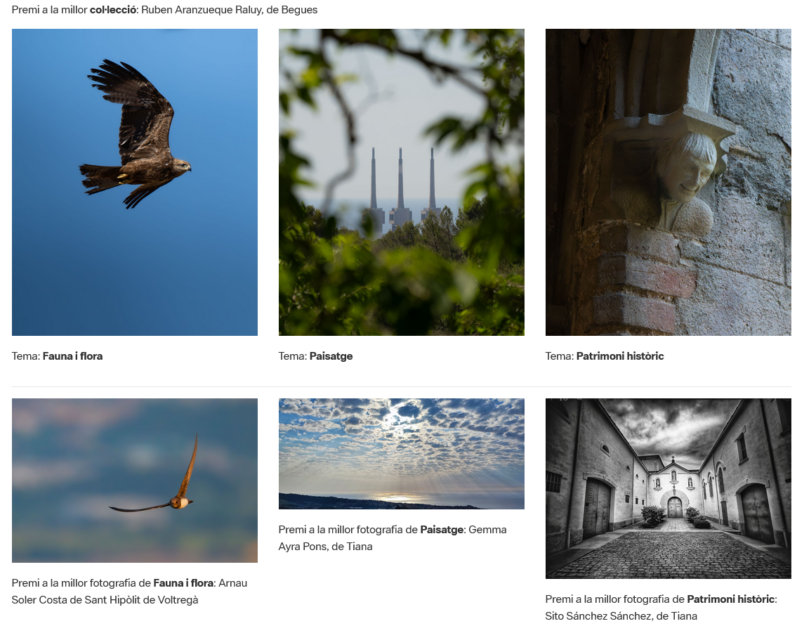 Concurs de fotografia del Parc de la Serralada de Marina